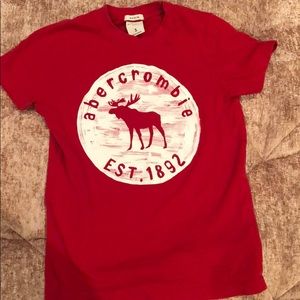 B2G1 Abercrombie Kids size Small Red Logo Shirt